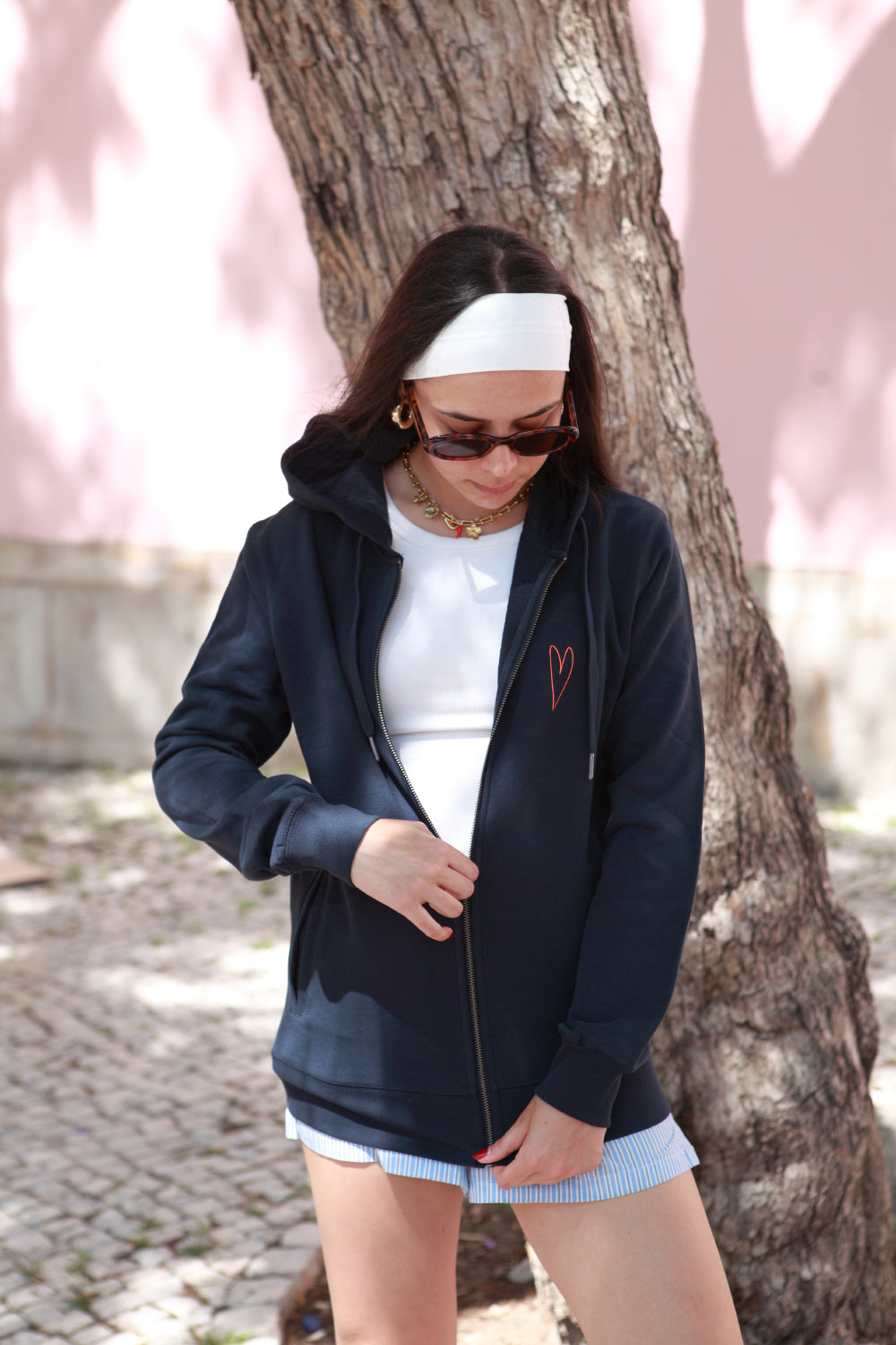 "LovBoa" Zip-Up Sweatshirt