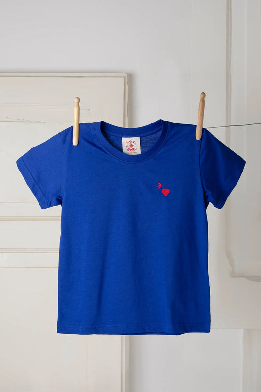 T-shirt Andorinha Kids embroidered Royal Blue
