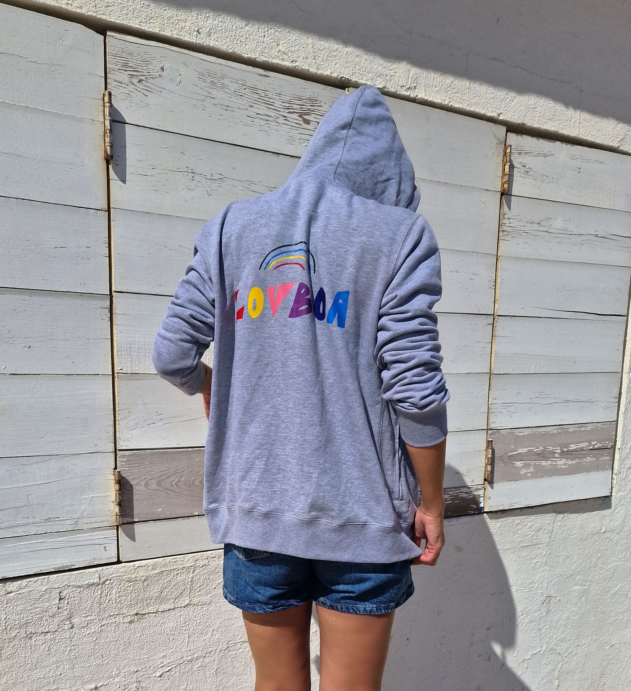 "LovBoa" Zip-Up Sweatshirt